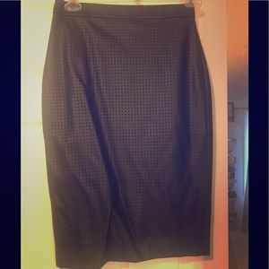 High waist Leather skirt